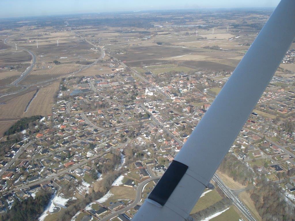 Bredsten set fra luften (foto: Folmer Troelsen)