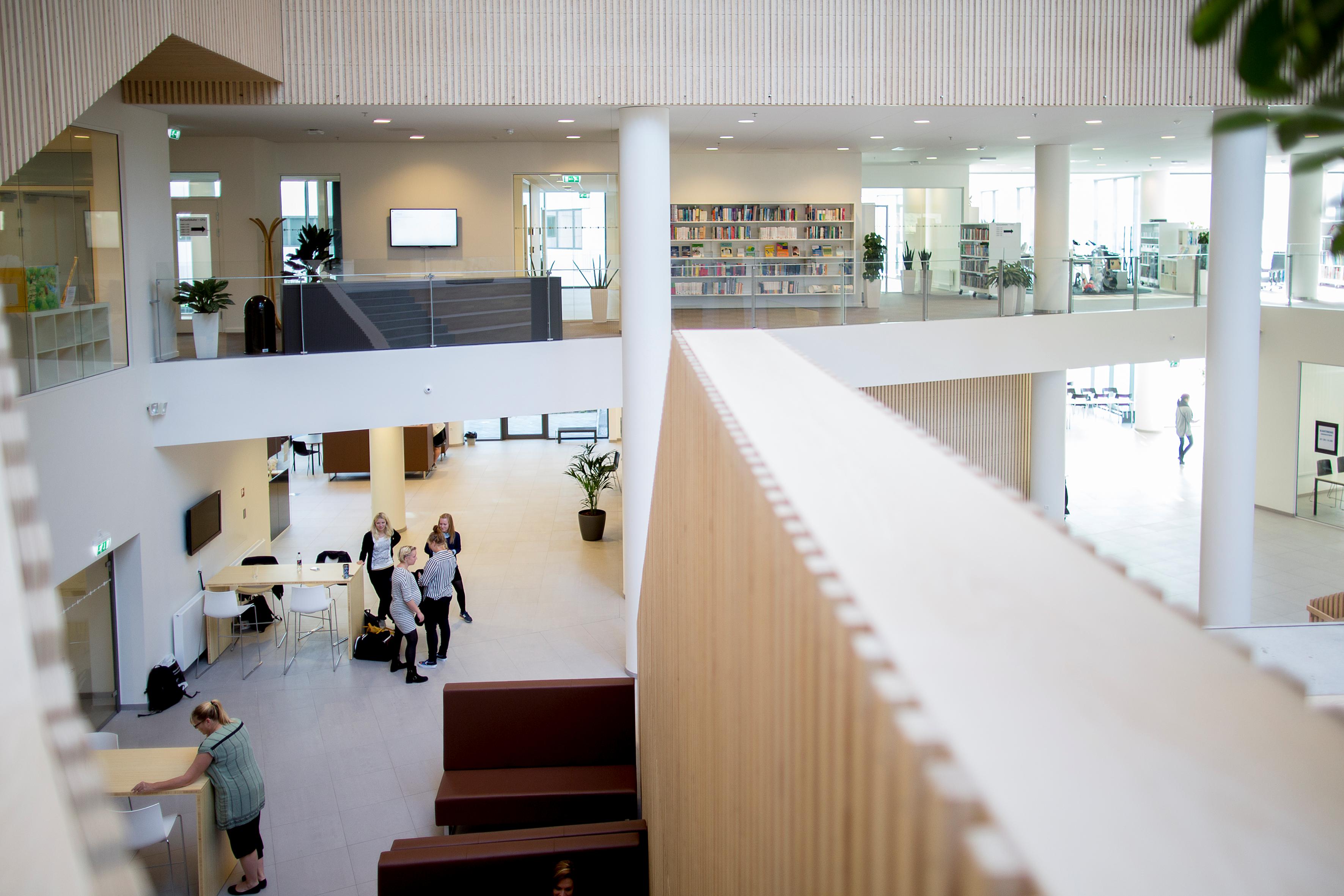 Huset er delt i to: UCL og Sundhedshus Vejle