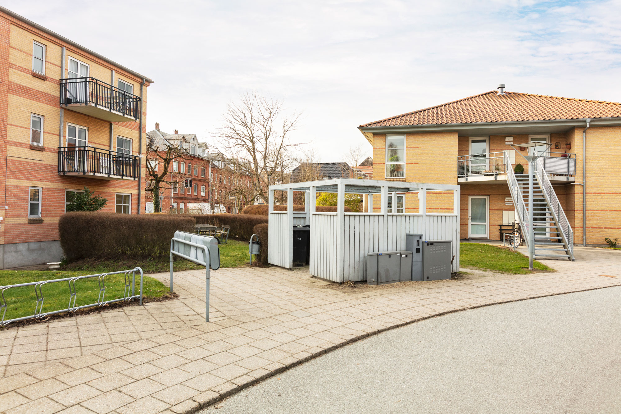 Eksempel på sorteringsplads ved andelsboliger