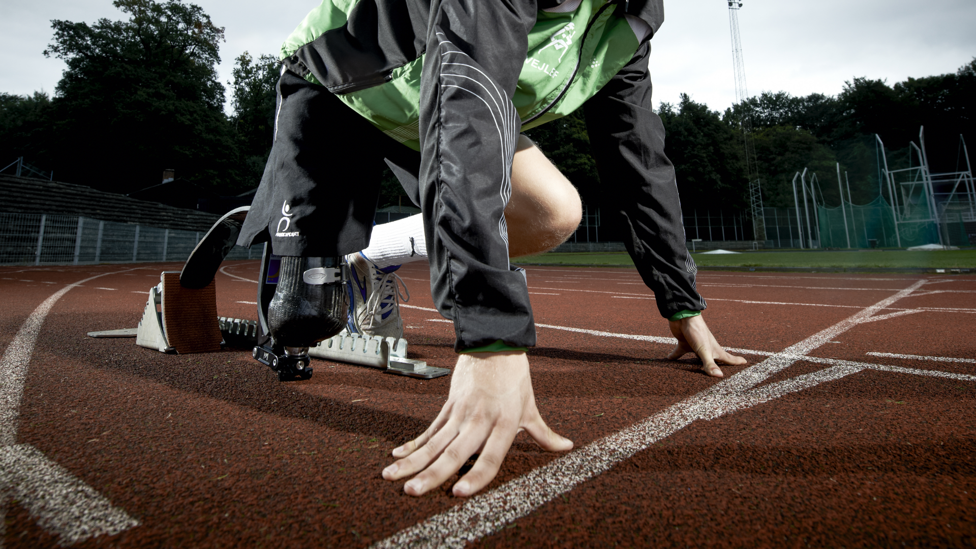 Benamputeret i startposition til at løbe sprint