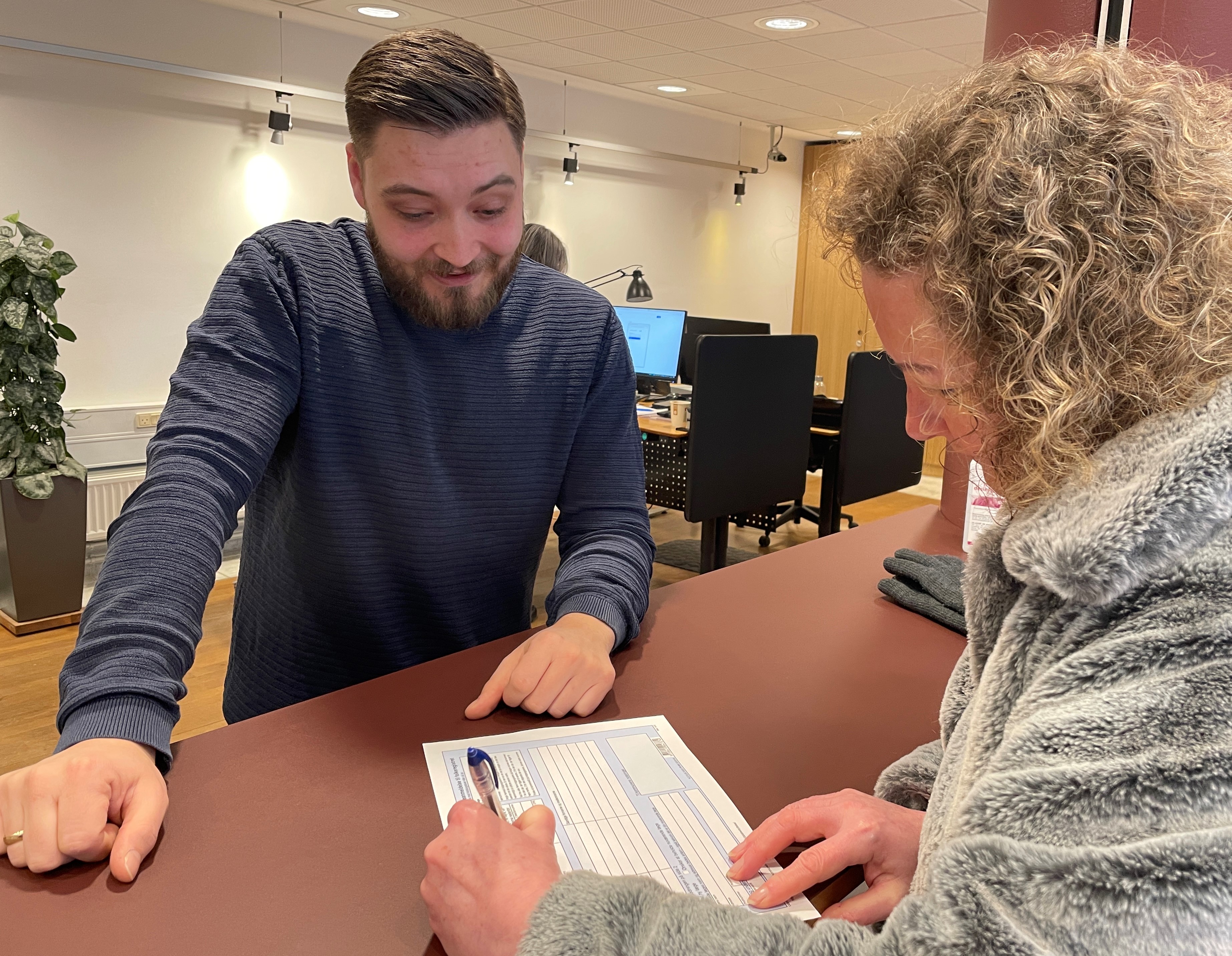 Frederik Bille Horsner holder af mødet med borgerne i Borgerservice