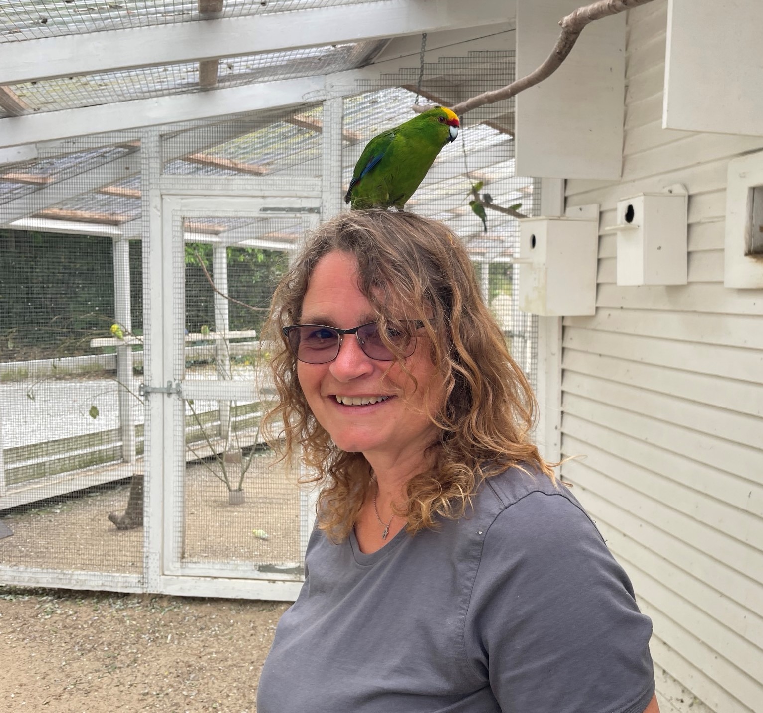 Solveig Christensen passer både planter og fugle i Skyttehushaven i Vejle.