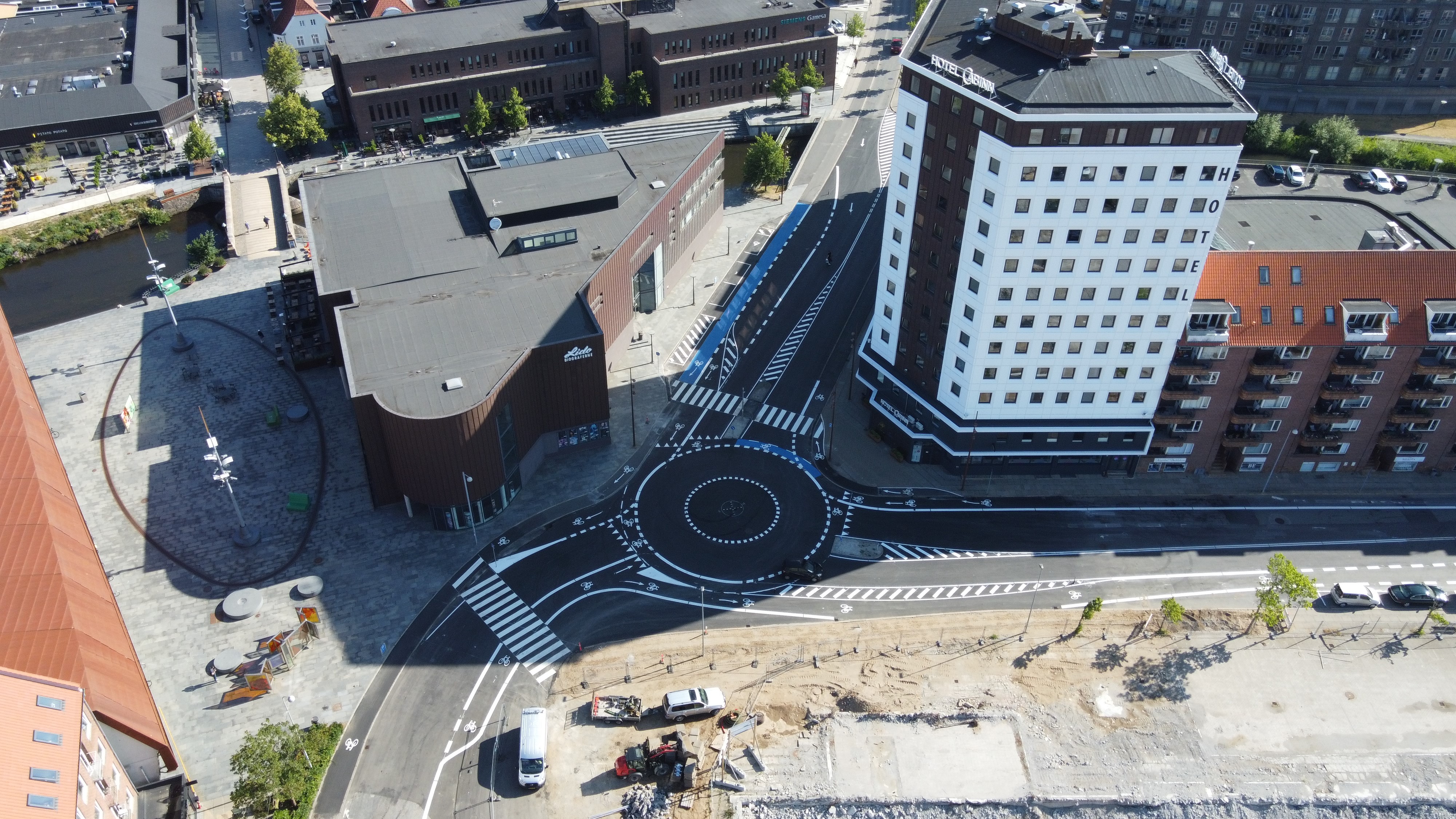 Rundkørsel ved Sønderbrogade/Dæmningen/Gammelhavn