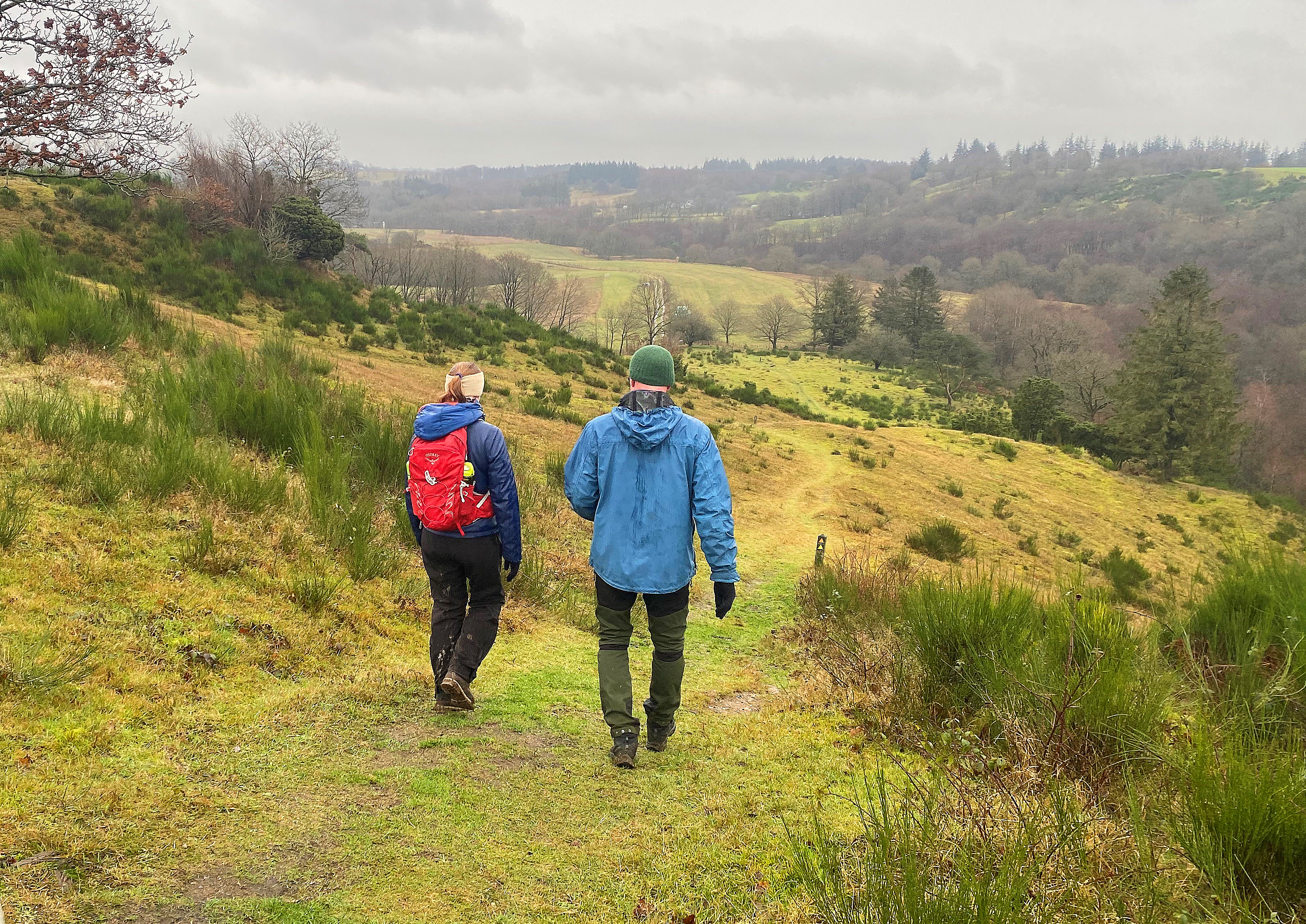 Området byder på masser af smukke vandreruter hele året - og i al slags vejr.  Her et decemberbillede fra området ved Spjarupgaard.