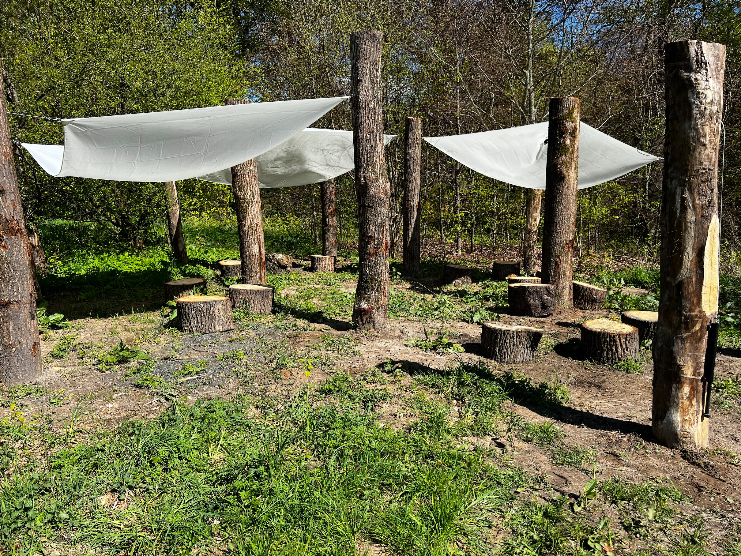 Moster Karens Fold byder på flere samlingssteder.